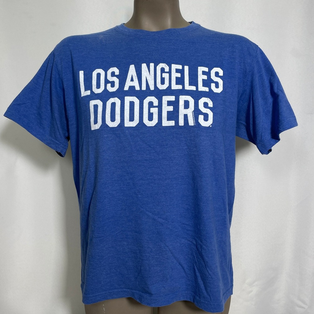 Los Angeles Dodgers MLB Wright & Ditson Blue Heathered T-Shirt Women's LARGE